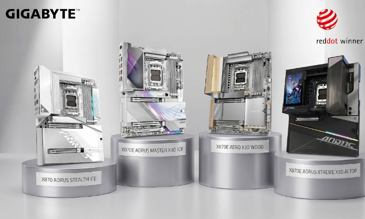 GIGABYTE gana cuatro Red Dot Design Awards 2026