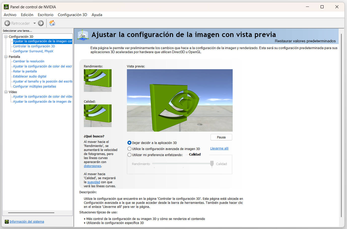 NVIDIA App toma definitivamente el relevo del histórico Panel de Control