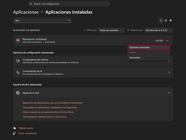 solucionar problemas con el reproductor multimedia de windows