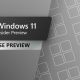 versiones preliminares de Windows 11