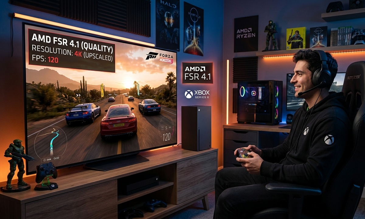 xbox series x fsr 4.1 generada con IA google gemini