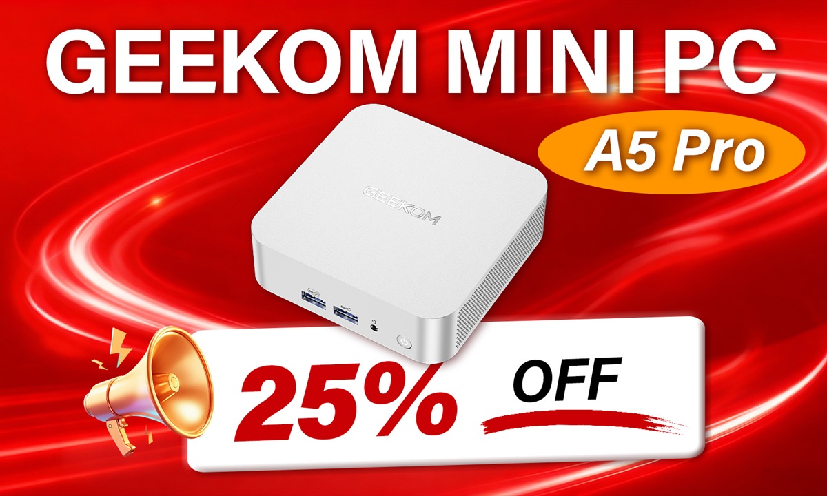 GEEKOM A5 Pro por solo 374 euros y descuentos de hasta 550 euros: precios más bajos que en Amazon Prime Day