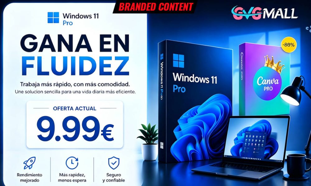 Conviértete en un "Pro" con GVGMall: Windows 11 Pro por solo 21 euros, y un año de Canva pro por solo 9 euros