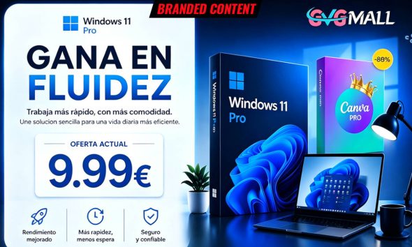 Conviértete en un "Pro" con GVGMall: Windows 11 Pro por solo 21 euros, y un año de Canva pro por solo 9 euros