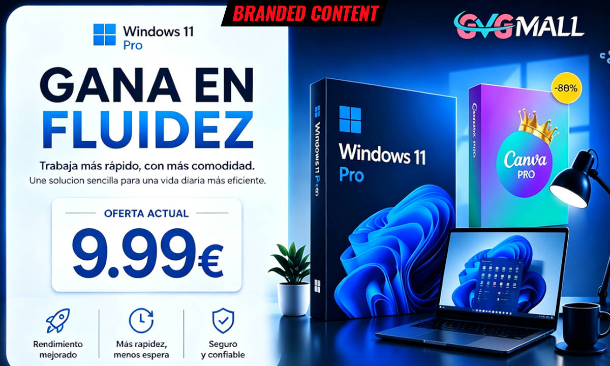 Conviértete en un "Pro" con GVGMall: Windows 11 Pro por solo 21 euros, y un año de Canva pro por solo 9 euros
