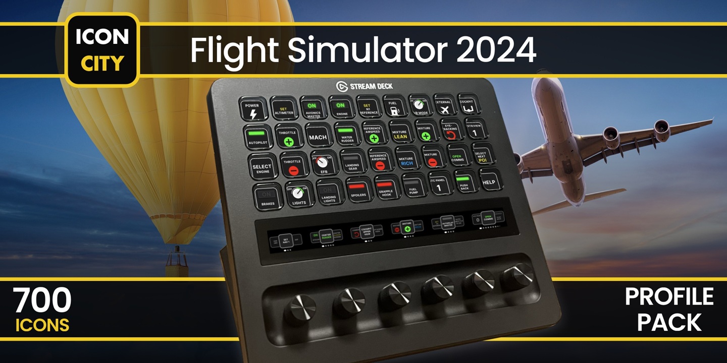 Stream Deck + XL flight simulator 2024