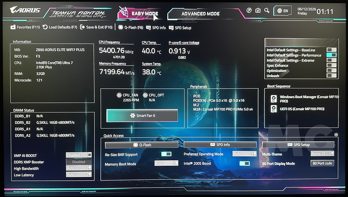 Z890 AORUS ELITE WIFI 7 PLUS