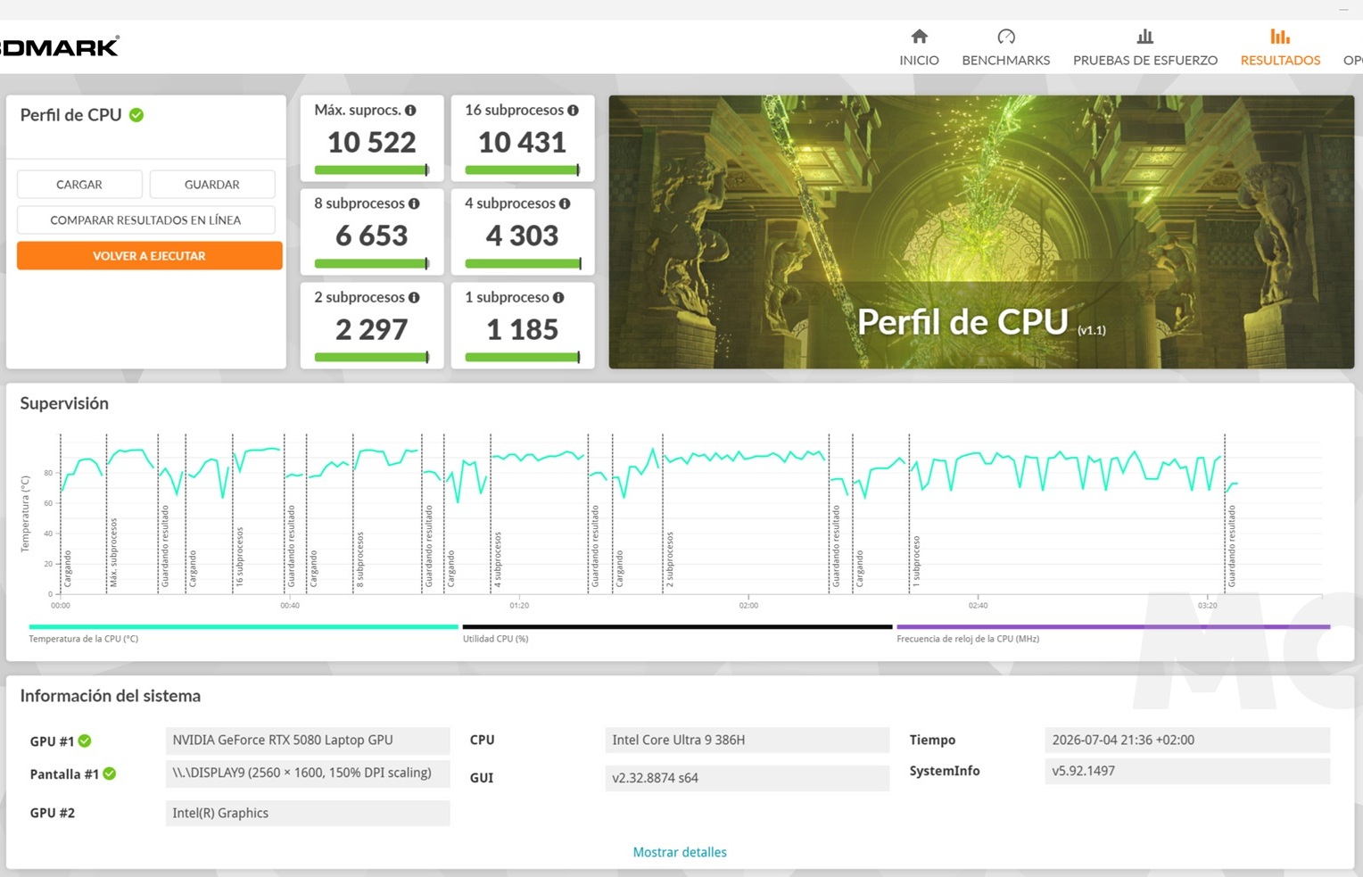3dmark cpu puntuacion