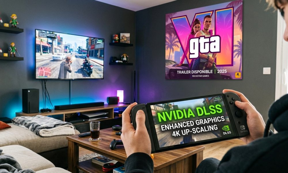 GTA VI nintendo switch 2 generada con google gemini AI
