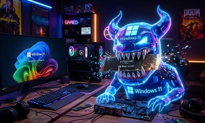 Windows 11 comiendose un ssd generada con google gemini AI