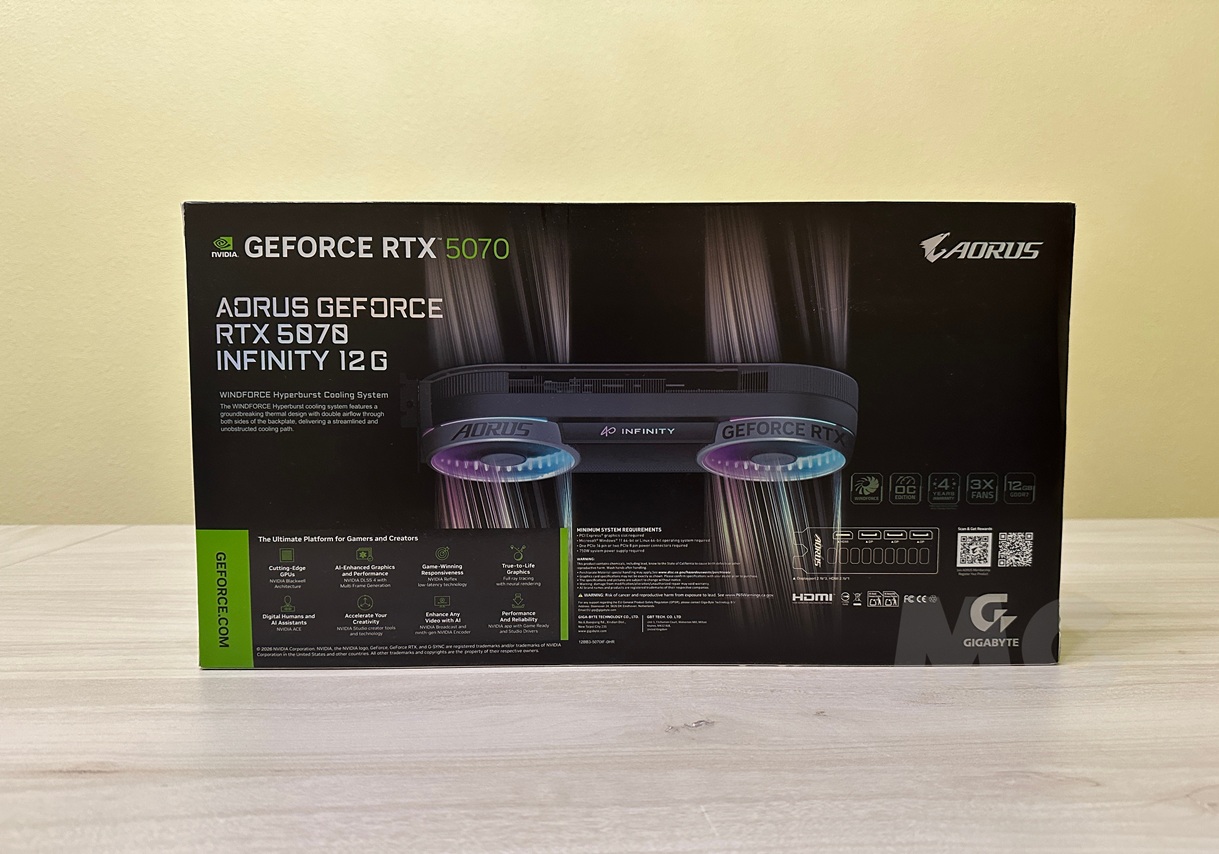 AORUS GeForce RTX 5070 INFINITY 12G