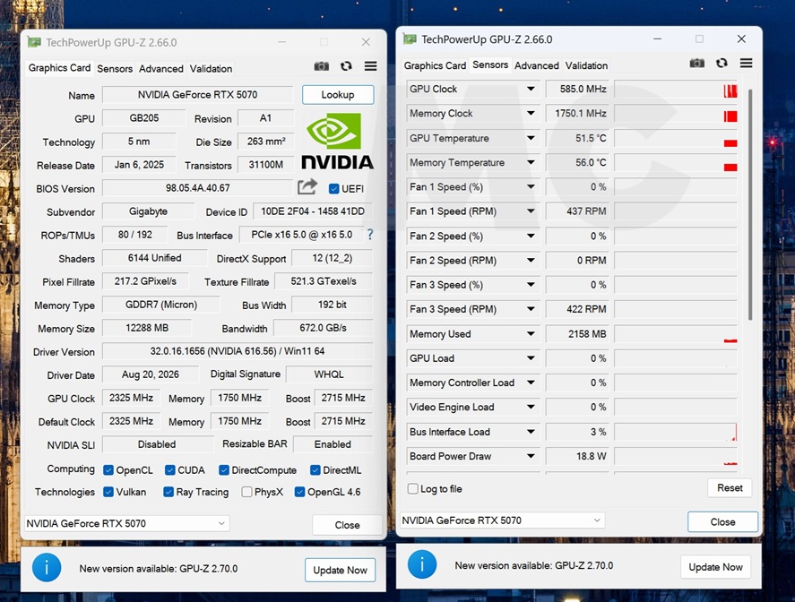 AORUS GeForce RTX 5070 INFINITY 12G
