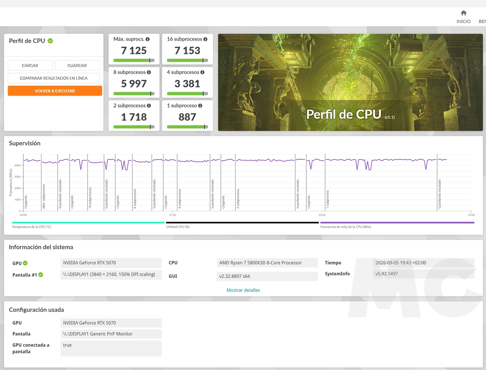 PCSPECIALIST Apex Ultra 3dmark CPU