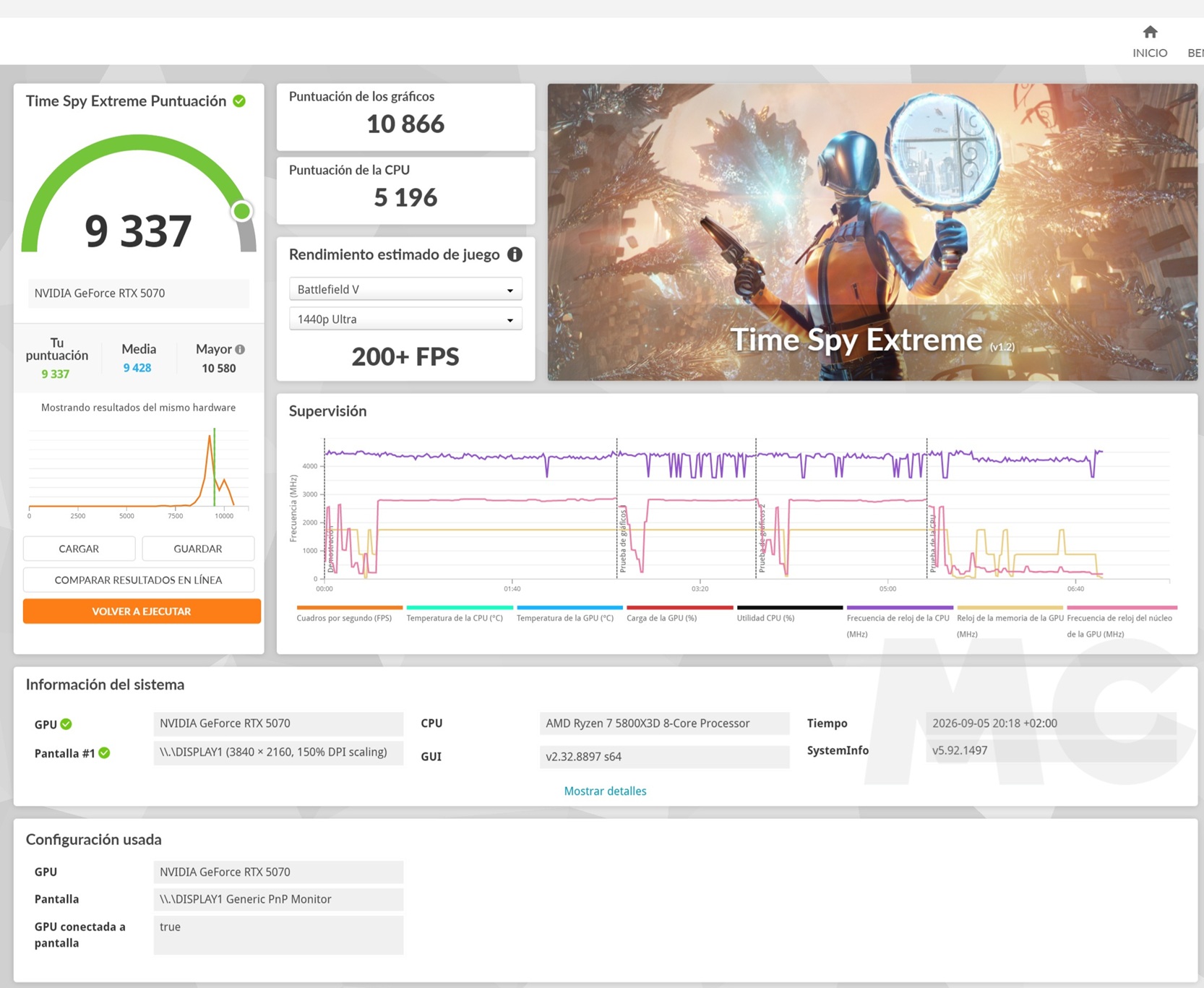 PCSPECIALIST Apex Ultra 3dmark time spy extreme