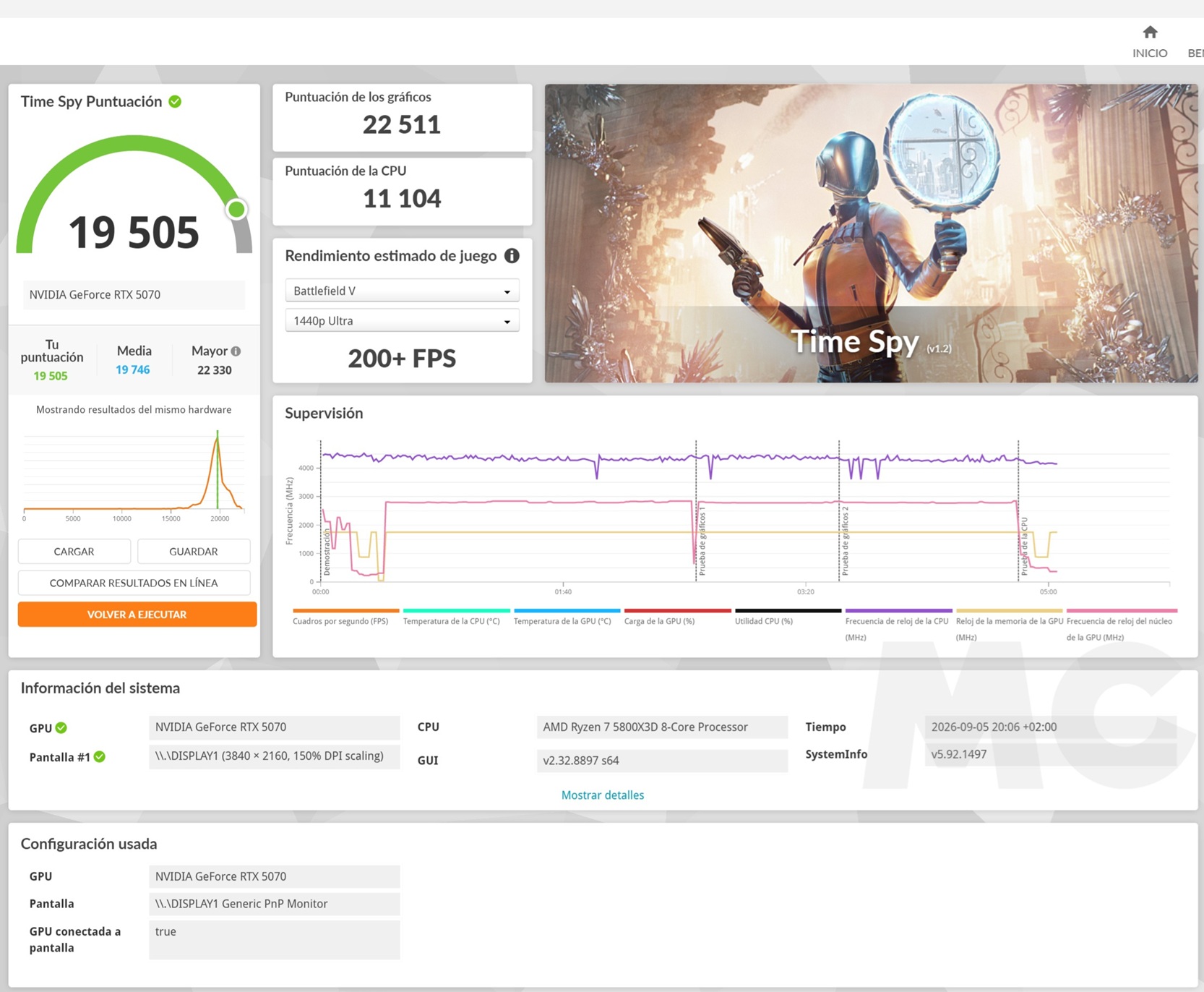PCSPECIALIST Apex Ultra 3Dmark time spy
