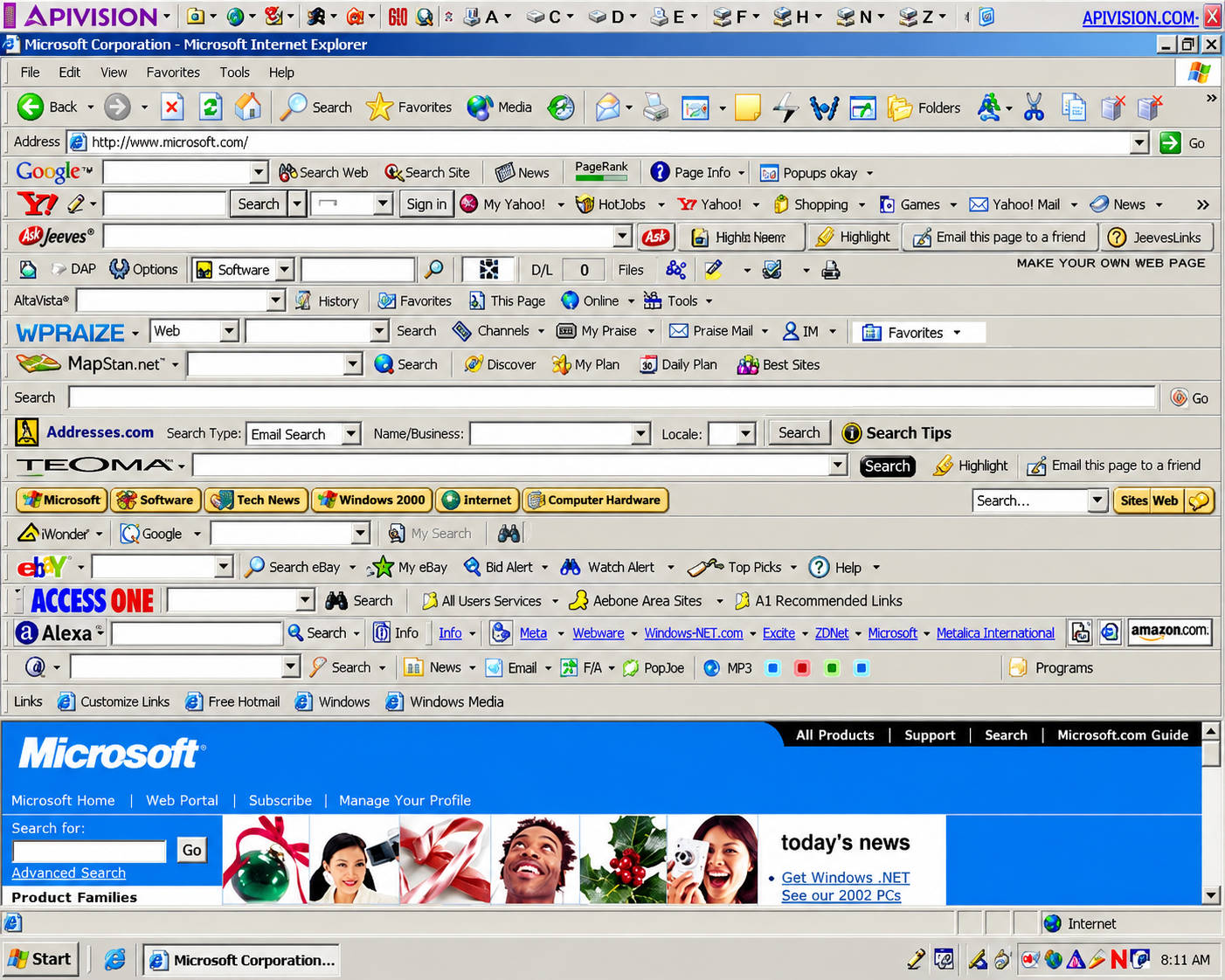 La era de las toolbars: cuando Internet Explorer se quedó sin sitio para Internet