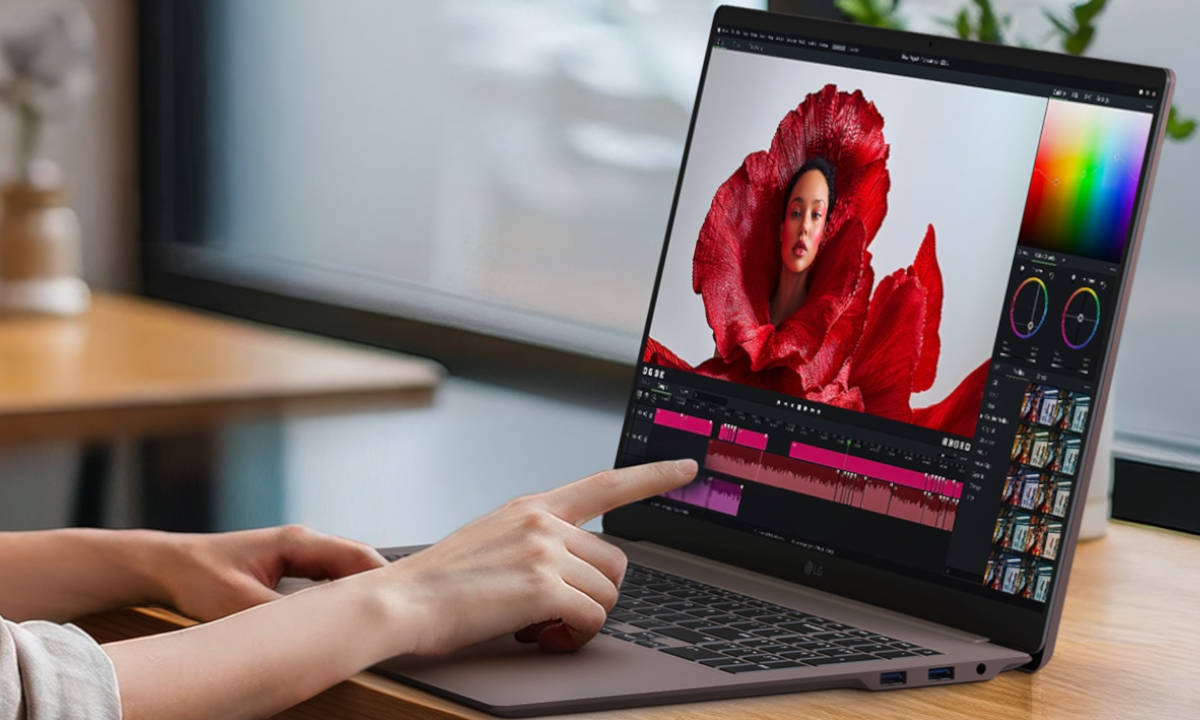 LG gram pro AI Chocolate: 17 pulgadas, 1,54 kg y mucha IA