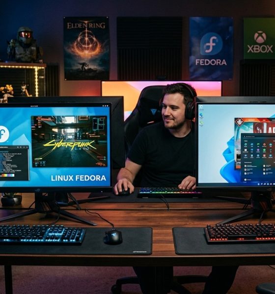 Linux contra Windows 11 generada con google gemini AI
