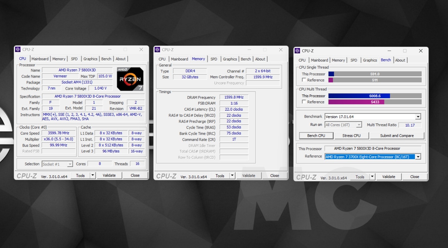 PCSPECIALIST Apex Ultra cpuz