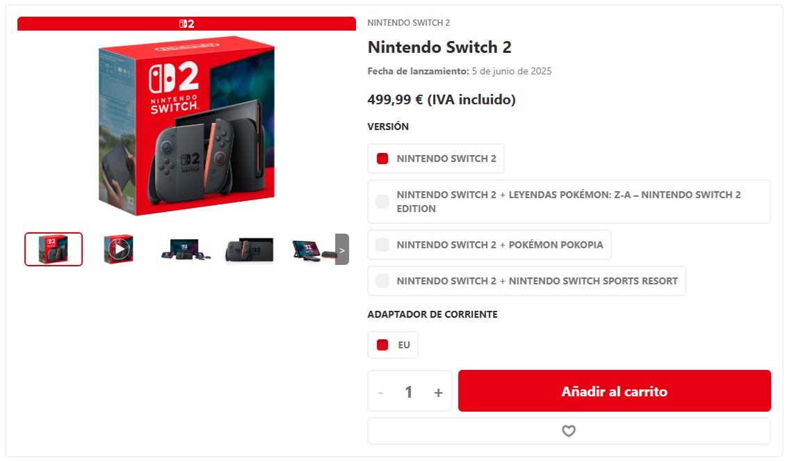 nintendo switch 2 precio