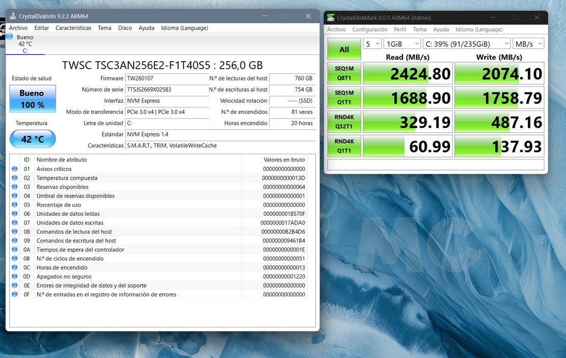 ASUS Zenbook 14 2026 ARM SSD