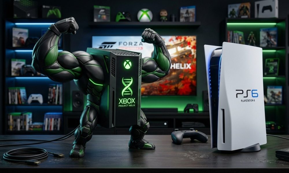 xbox project helix imagen generada con google gemini AI