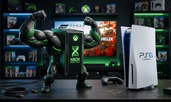 xbox project helix imagen generada con google gemini AI
