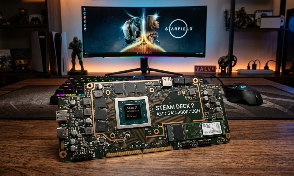 Steam Deck 2 APU generada con Google Gemini AI