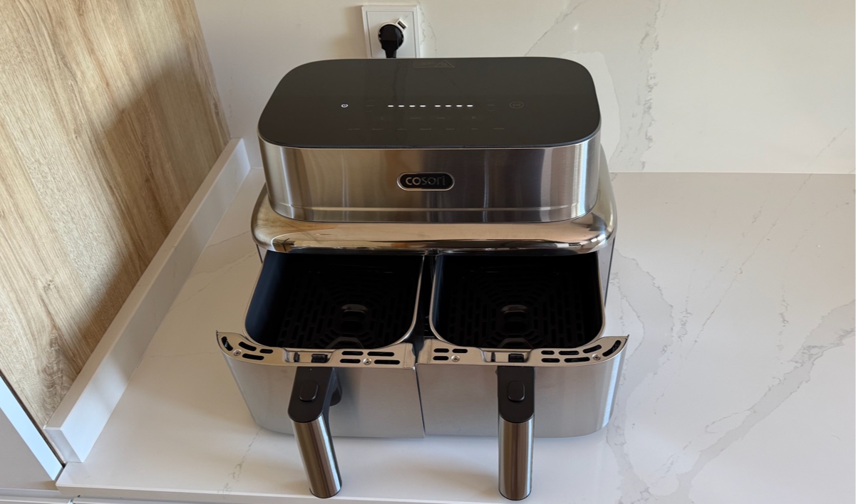 Cosori ICONIC Dual, análisis: doble cesta y acero para una airfryer premium