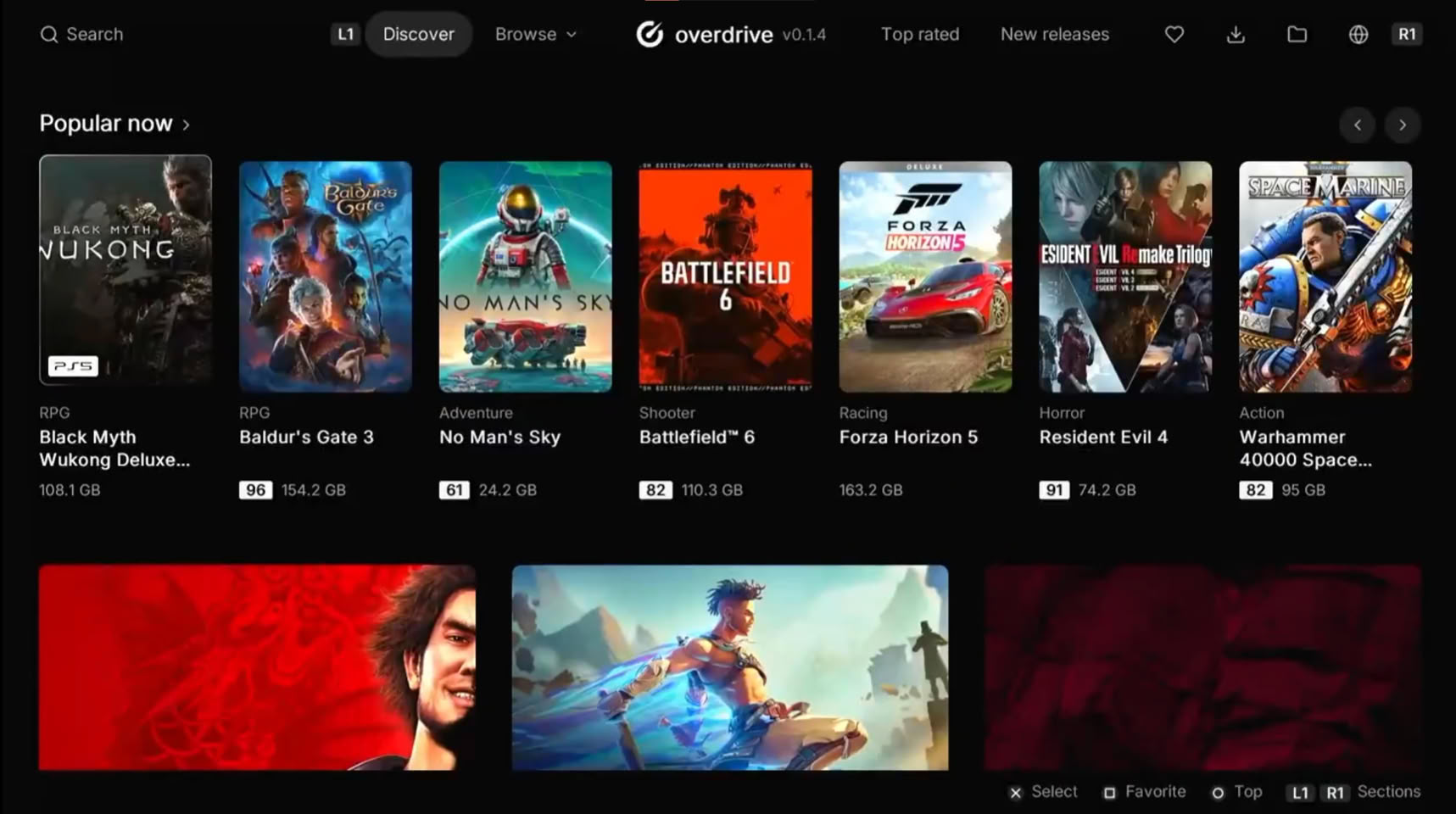 juegos gratis de PS5 overdrive